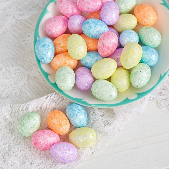 FDC Easter Craft Supply - Mini Foam Glitter Pastel Eggs 36pc