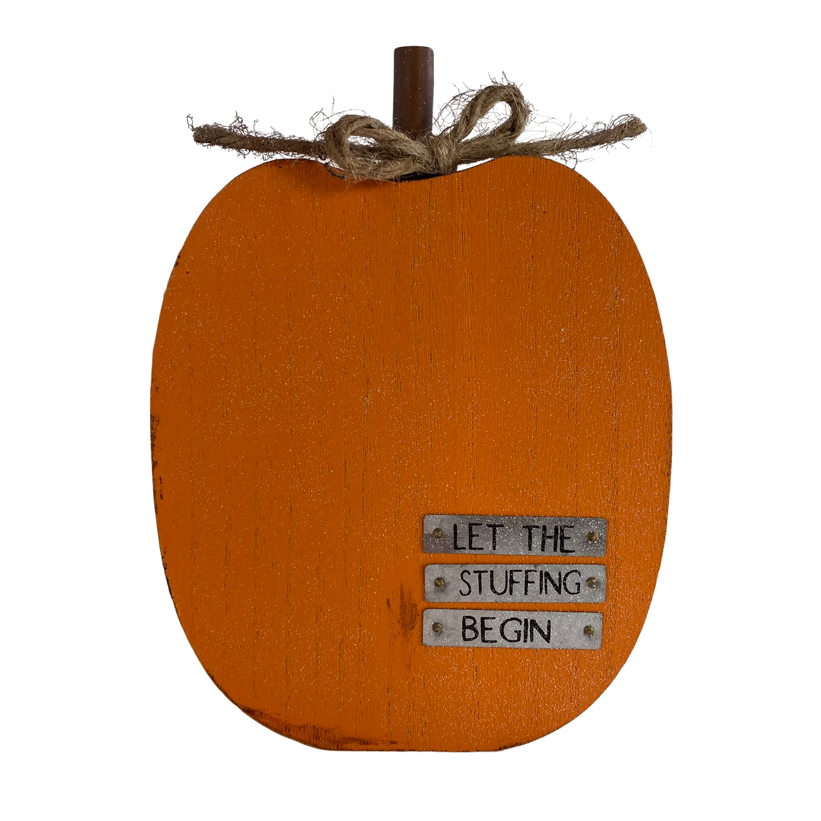 AGD Fall Decor - Chunky Turkey Pumpkin Stuffing Begin Block Sign 2pc Set