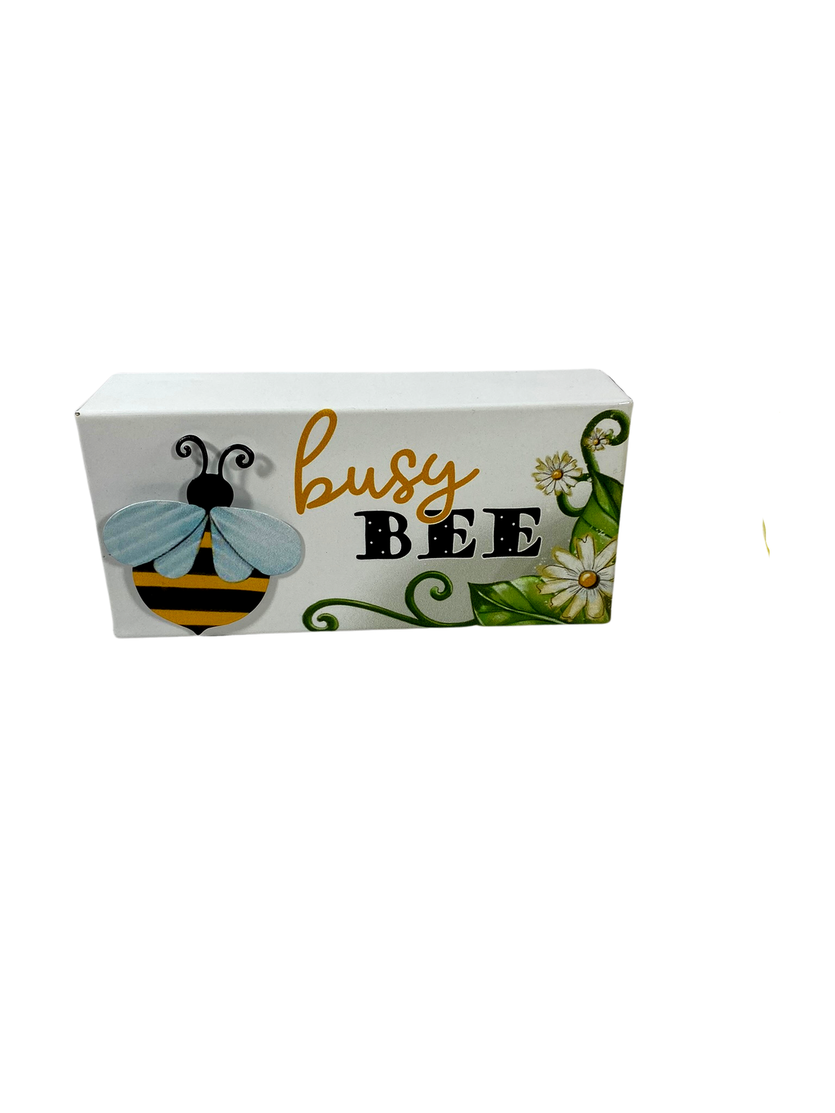 AGD Summer Decor - Metal Tealight Bee and Busy Bee Place Sign