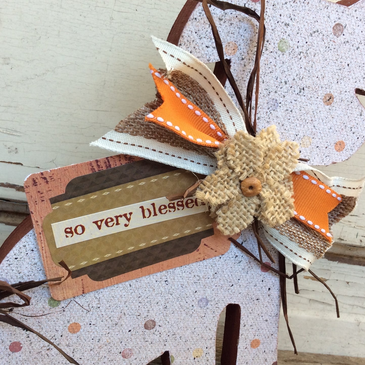 AGD Fall Decor - So Very Blessed Prim Dog Display