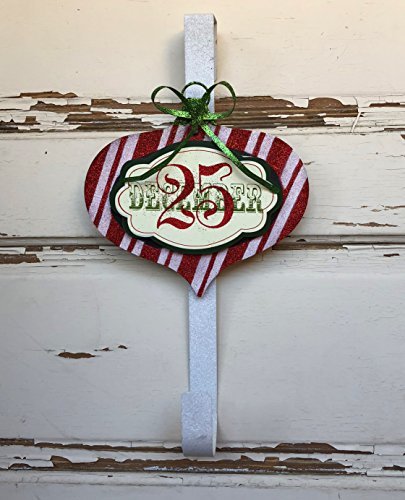 AGD Christmas Decor - Designer December 25th Bulb Wreath Door Hanger
