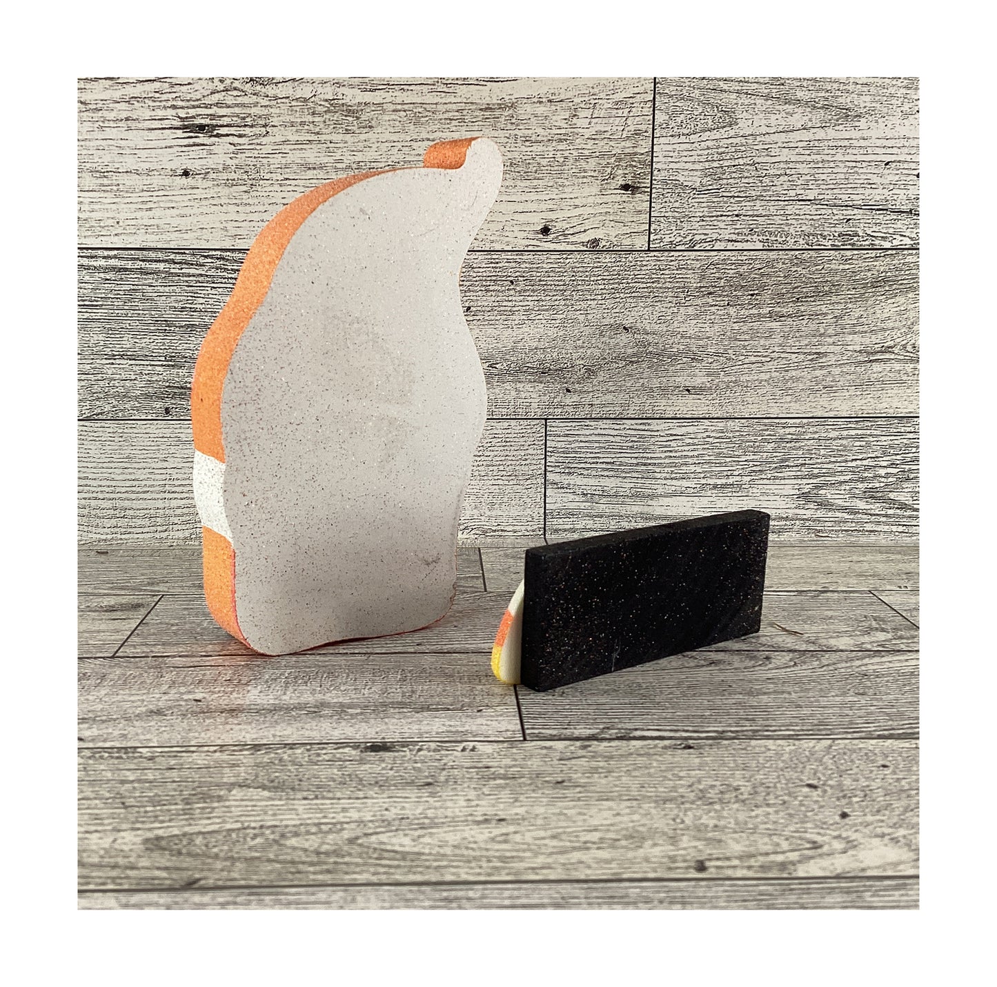 AGD Halloween Decor - Candy Corn Calories Gnome and Sign 2pc Set