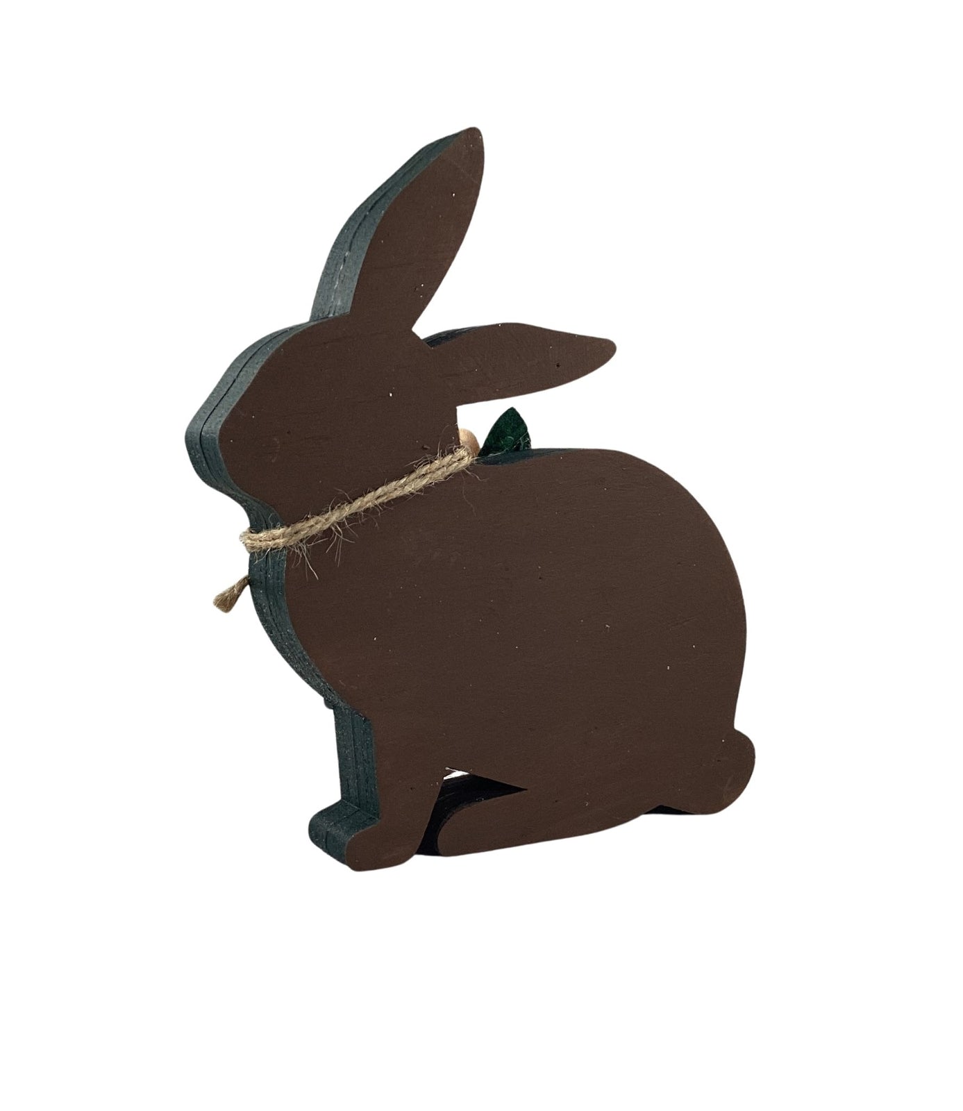 AGD Easter Decor - MDF Chunky Chocolate Bunny Beware Sitter