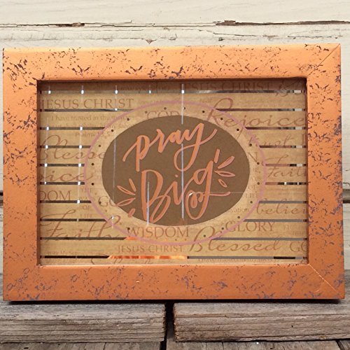 AGD Inspiration Decor - Pray Big Glass Sign Pastor Appreciation Gift