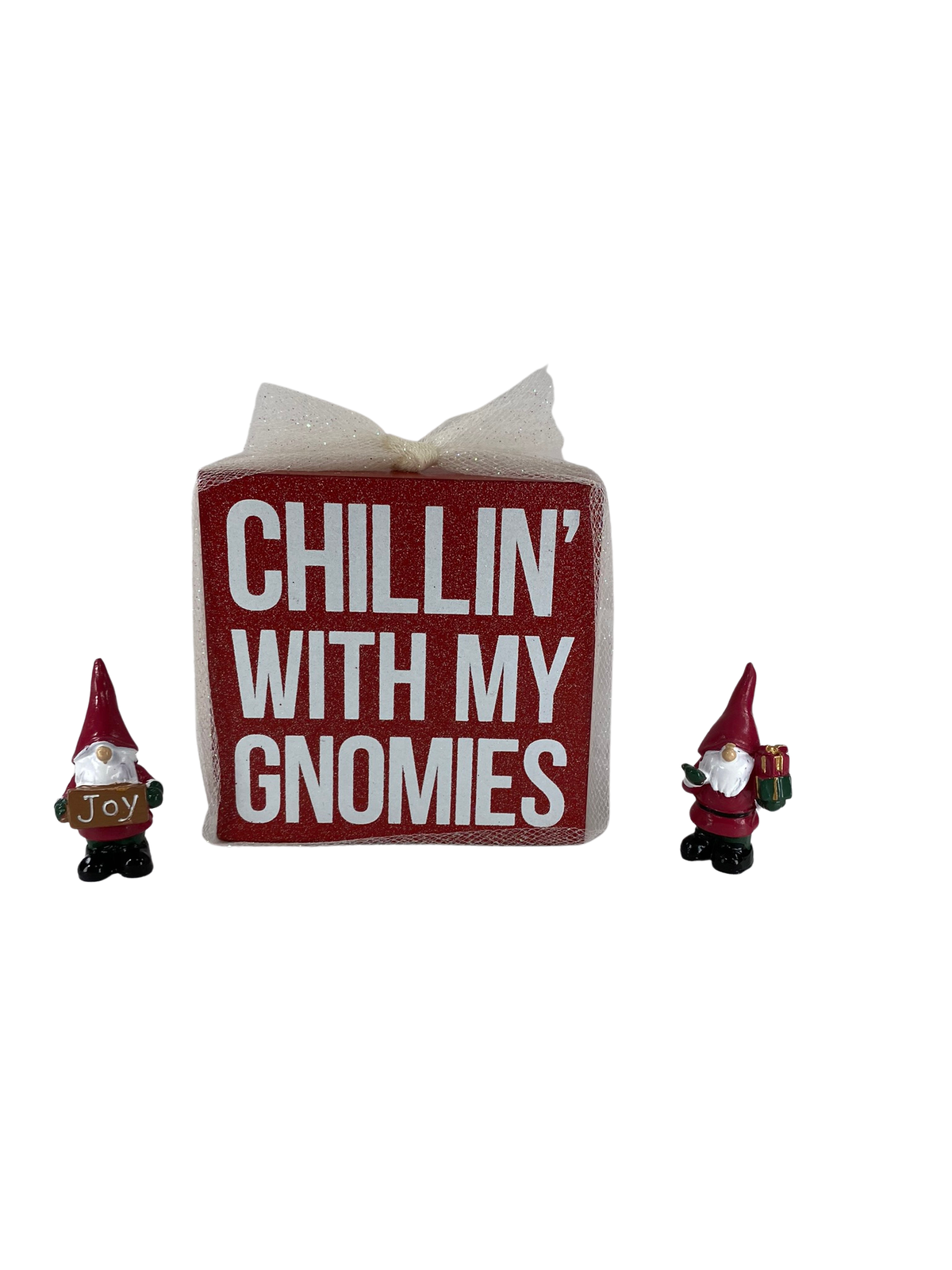 AGD Christmas Decor - Chillin' With My Gnome Elf Elves 3pc