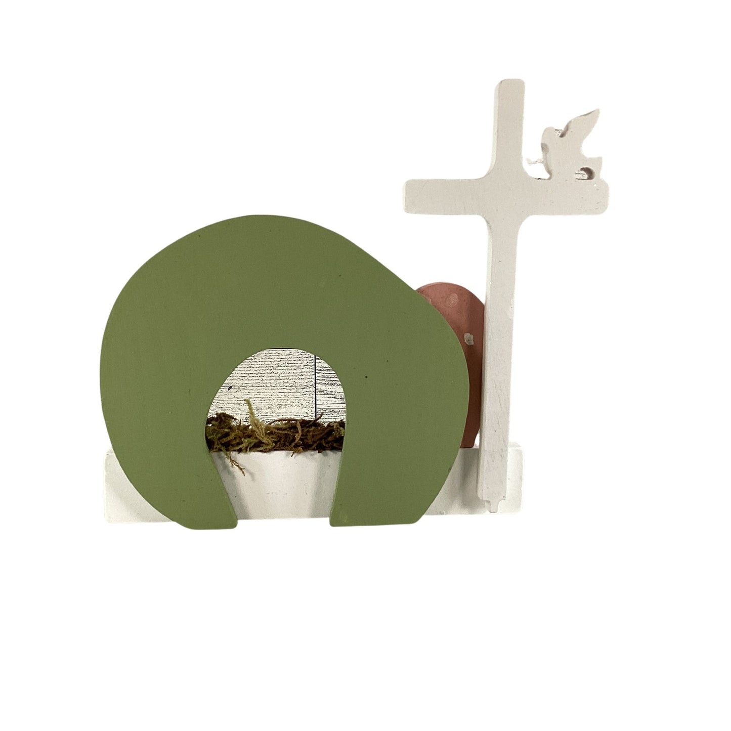 AGD Easter Decor - Jesus Lamb Resurrection Tomb Small Tabletop Scene