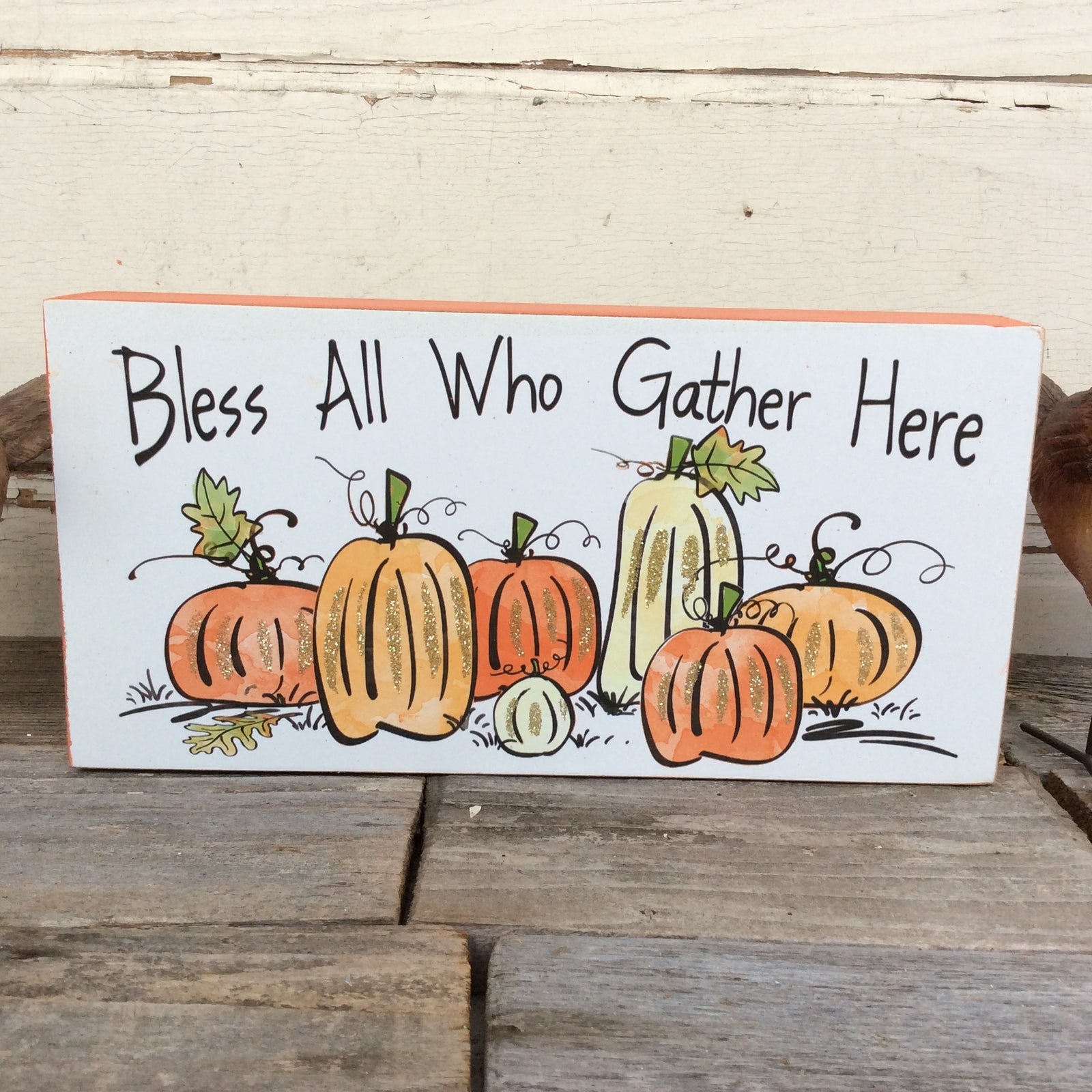 AGD Fall Decor - Bless All That Gather Birds 3pc Bundle Set