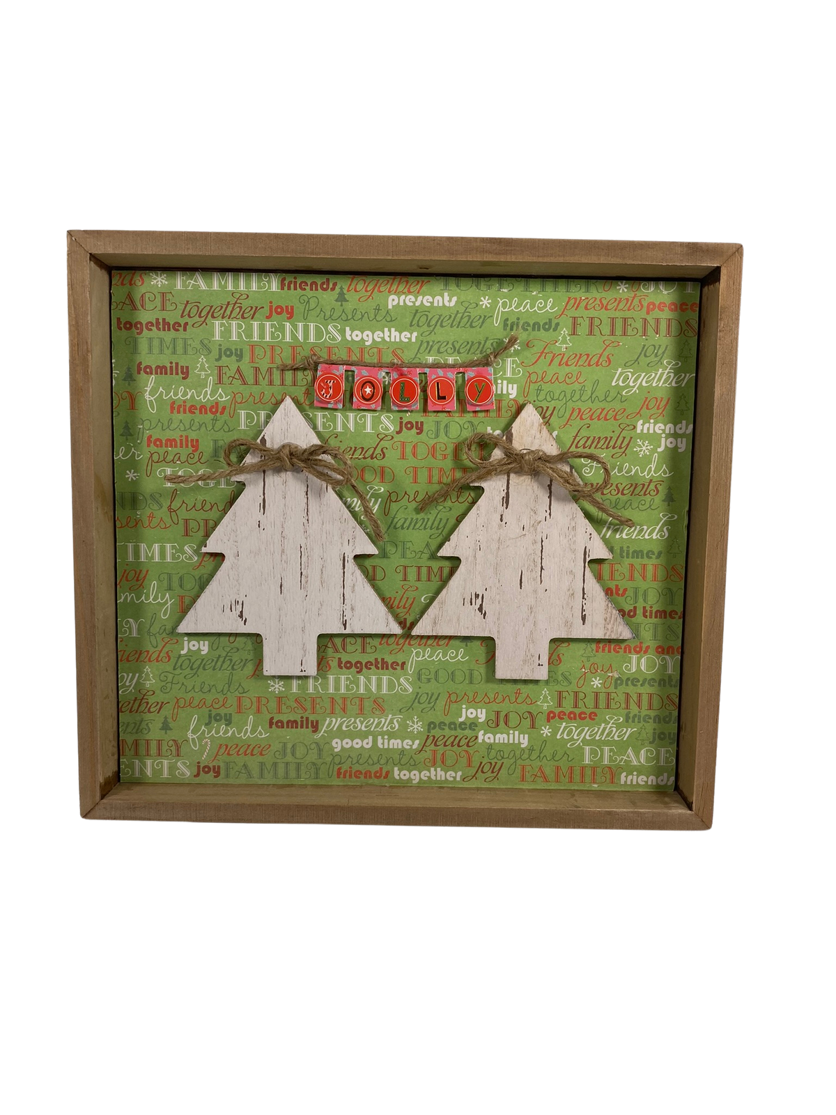 AGD Christmas Decor - Oh Snap Gingerbread Reversible Inset Box Sign