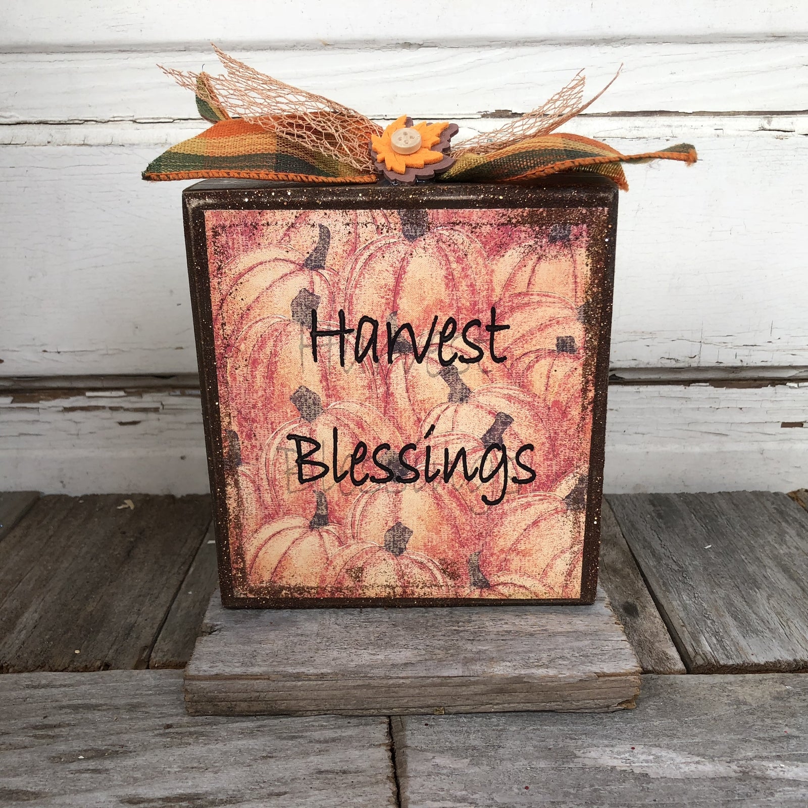 AG Designs Fall Decor -Harvest Blessings #613/62