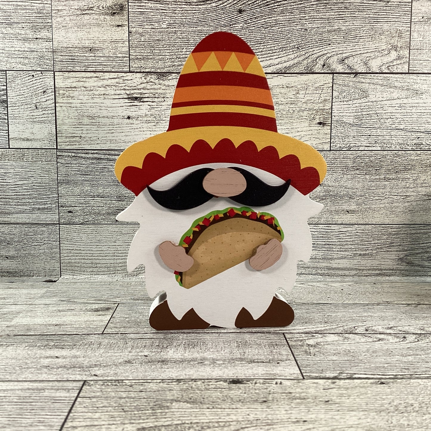 AGD Cinco De Mayo Decor - Tacos Are Calling Chunky Gnome Tier Tray 2pc