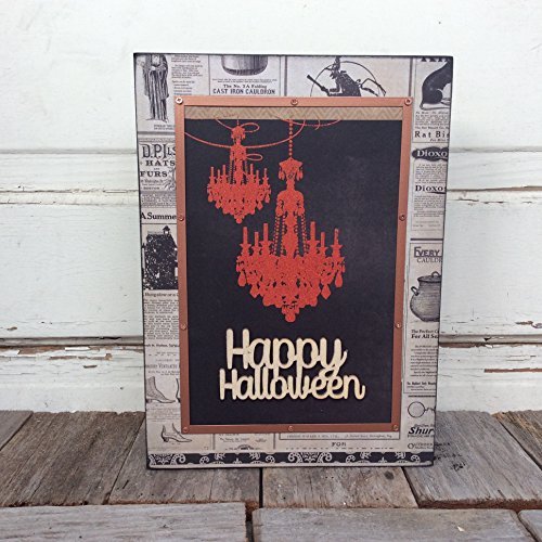 AGD Halloween Decor - Orange Chandelier Box Sign