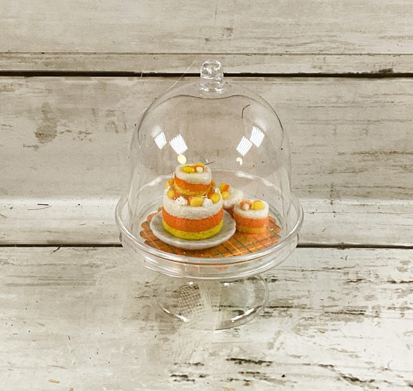 AGD Fall Decor - Miniature Candy Corn Harvest Cake Dessert Display