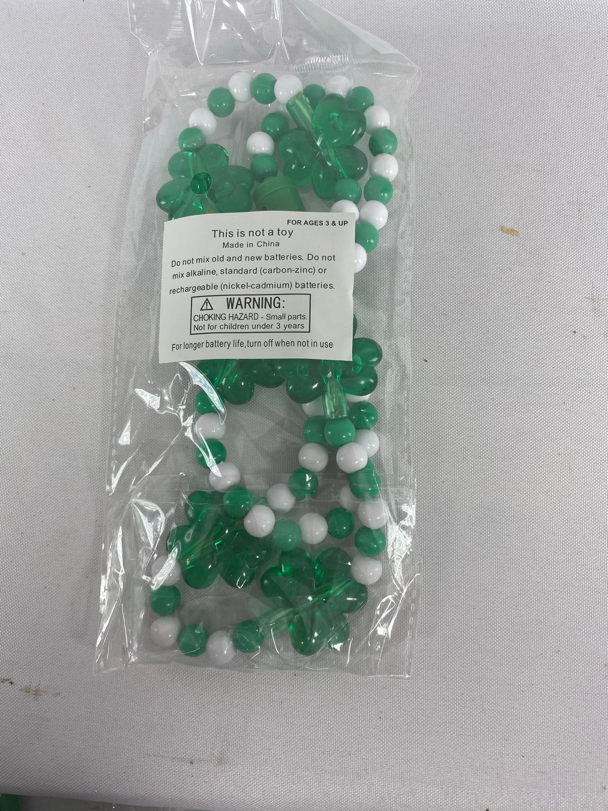 AGD St Patrick's Decor - Large Green Lighted Tinsel Tophat Centerpiece