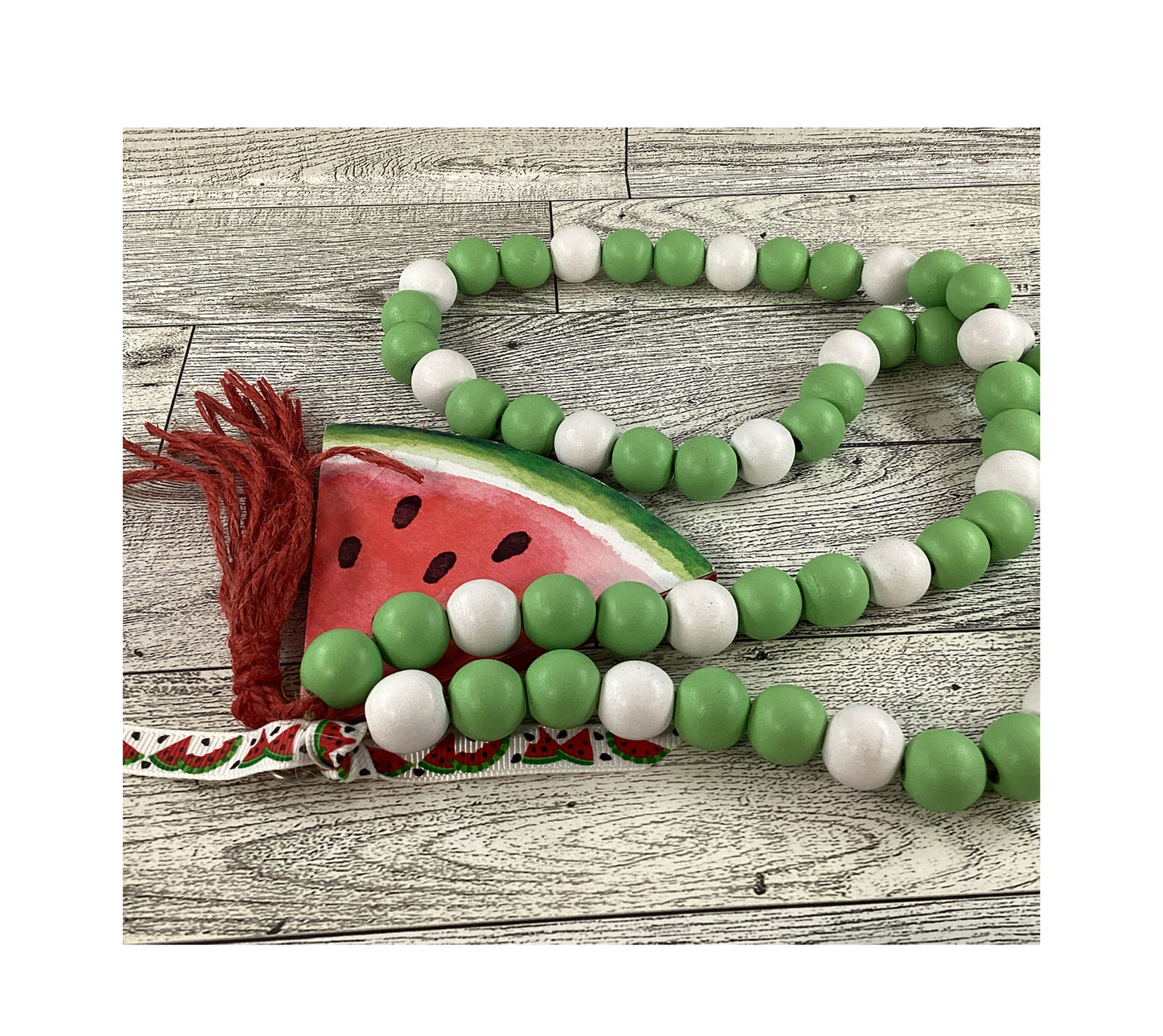 AGD Summer Decor - Watermelon Theme Tier Tray Decor 8pc Set