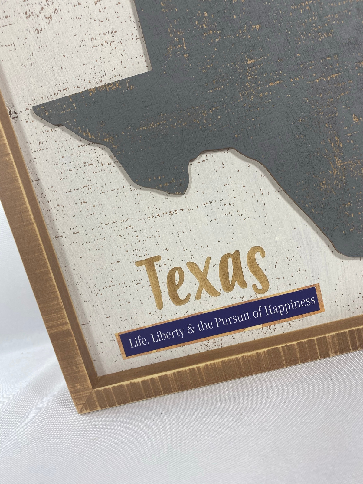 AGD Patriotic Decor - Pursuit of Liberty Texas 3-D Wood Box Sign