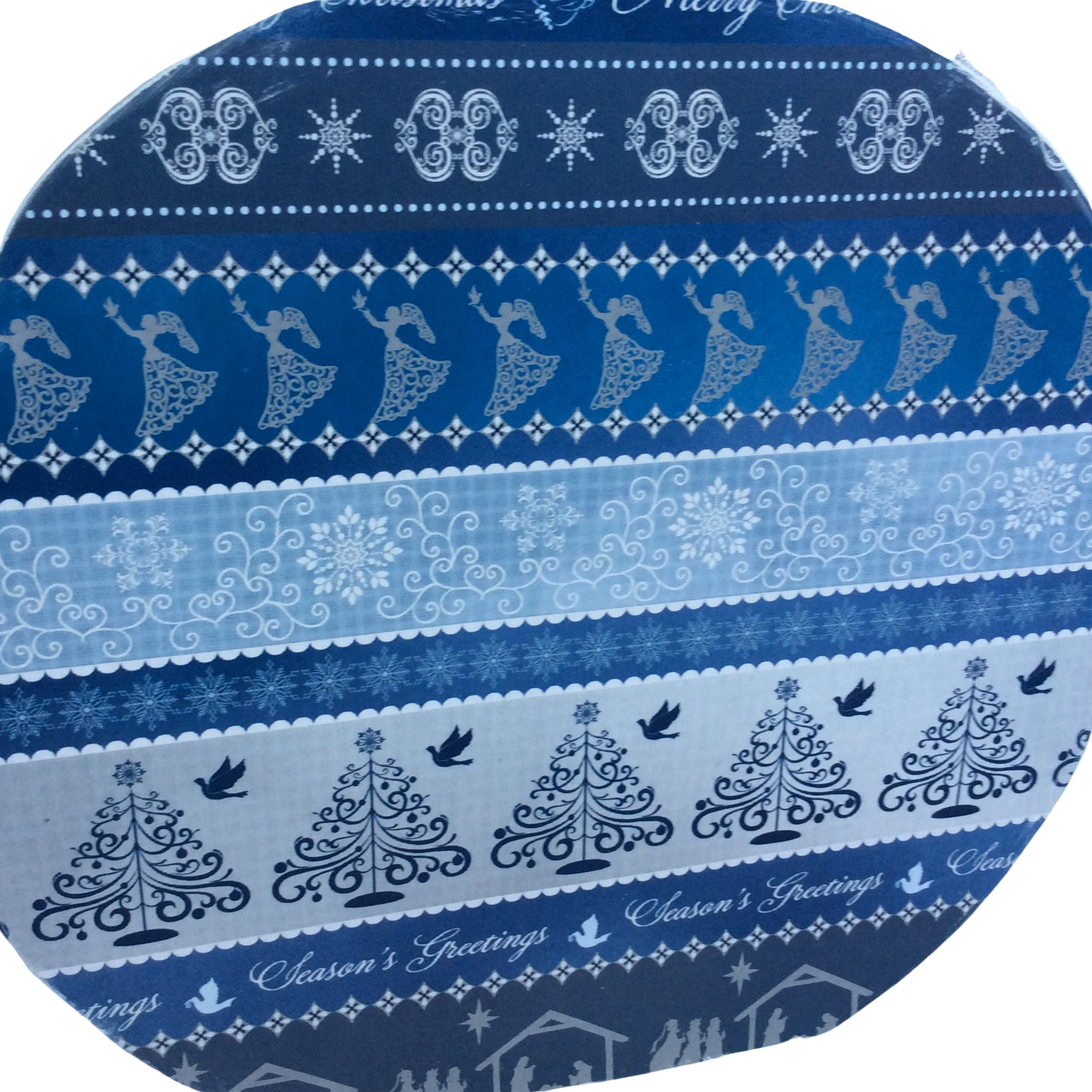 AGD Christmas Decor - Silver Blue Believe Angel Joy Tabletop Sign