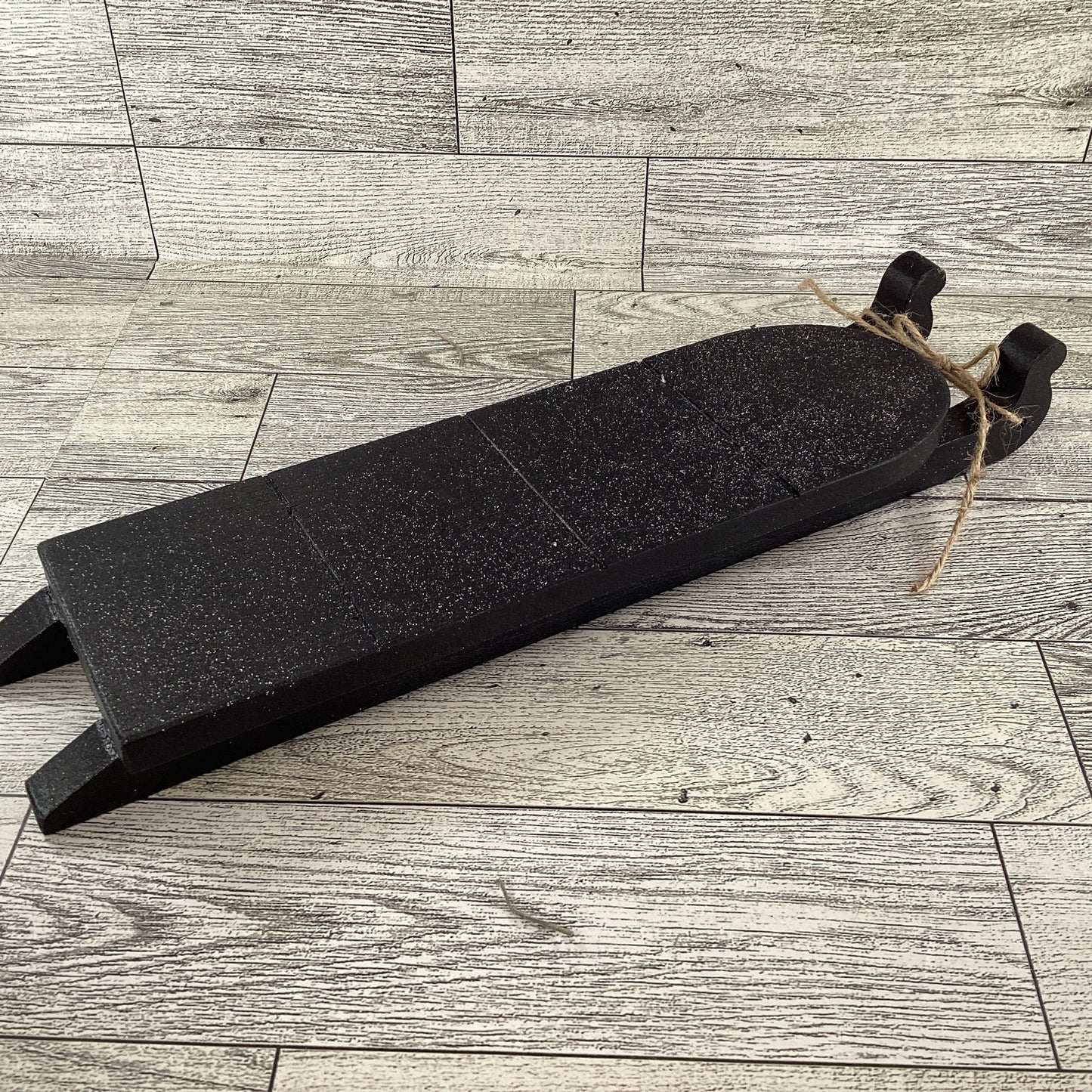 AGD Christmas Decor - Lutefisk Chunky Wood Gnome Sled Display 5pc