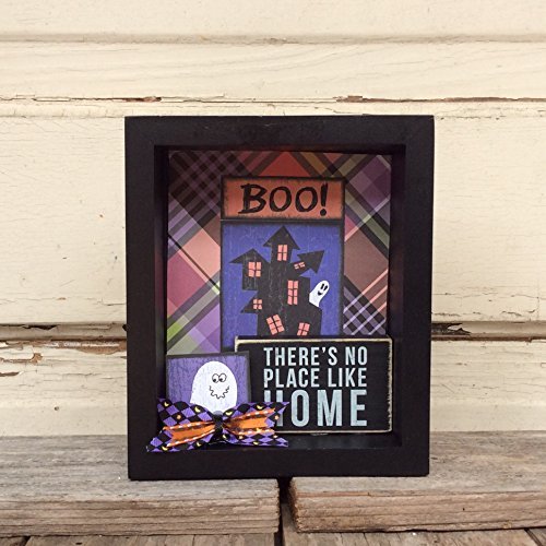 AGD Halloween Decor - No Place Like Haunted Home Shadow Box