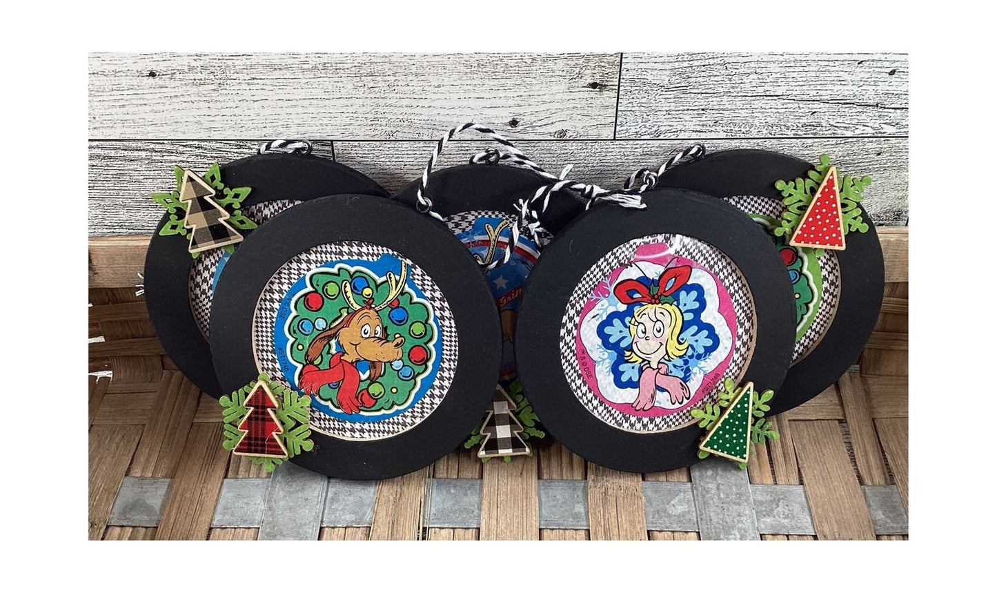 AGD Christmas Decor -  Whimsy Monster Ornaments 5pc Set
