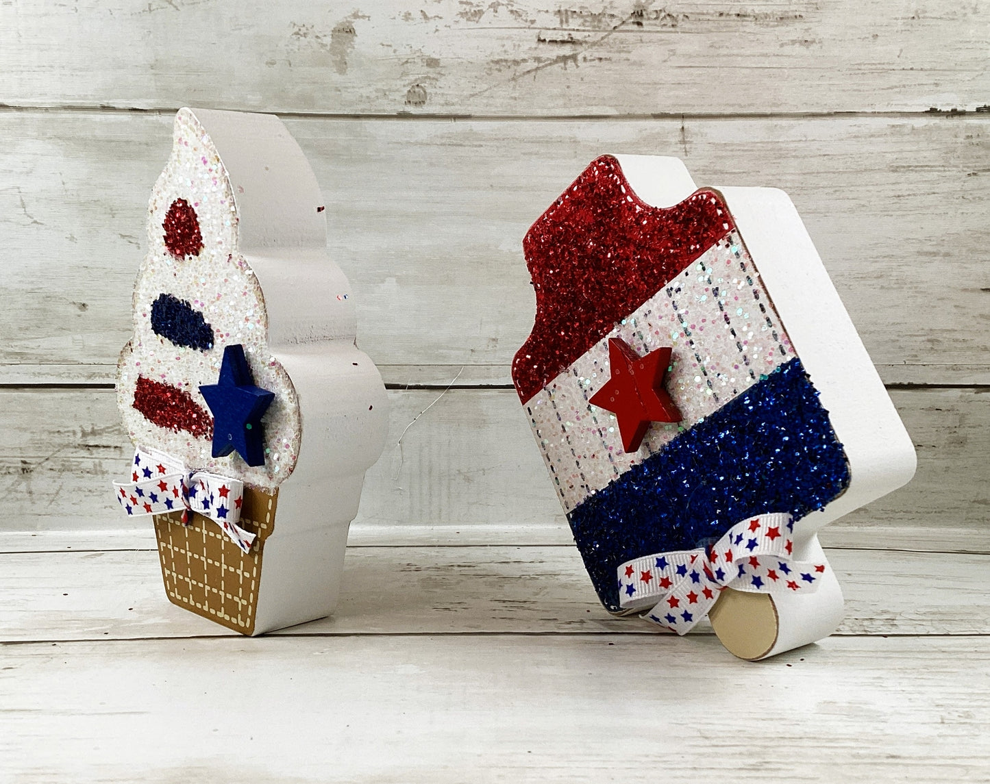 AGD Patriotic Decor - Popsicle Cupcake Sweet Freedom 3pc Tier Tray