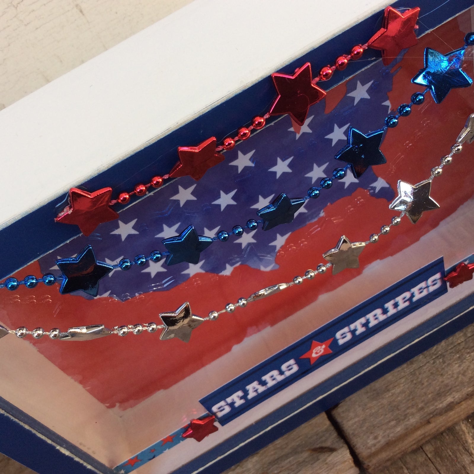 AGD Patriotic Decor - Stars and Stripes Box Shadow Sign