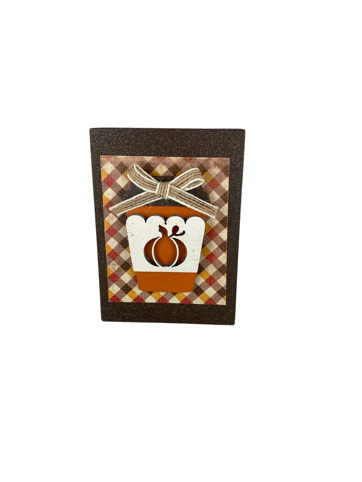 AGD Fall Decor - Pumpkin Spice Season Reversible Wood Block Sign