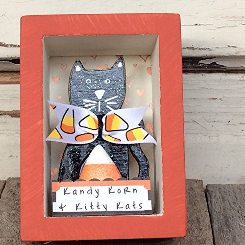 AGD Halloween Decor - Kandy Corn Kitty Kats Box Sign