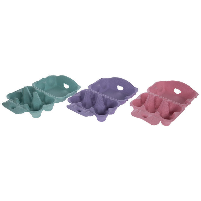 HL Easter Decor  Spring Colors Pastel 1/2 Egg Cartons 6pk
