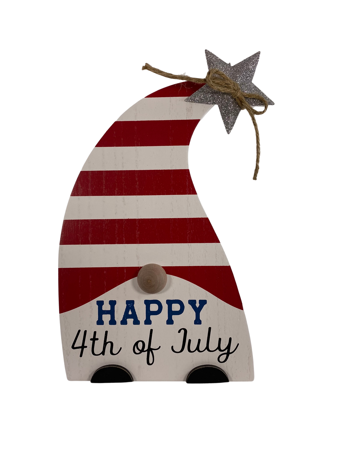 AGD Patriotic Decor - Land I Love July 4th Gnome Easel back Signs 2pc