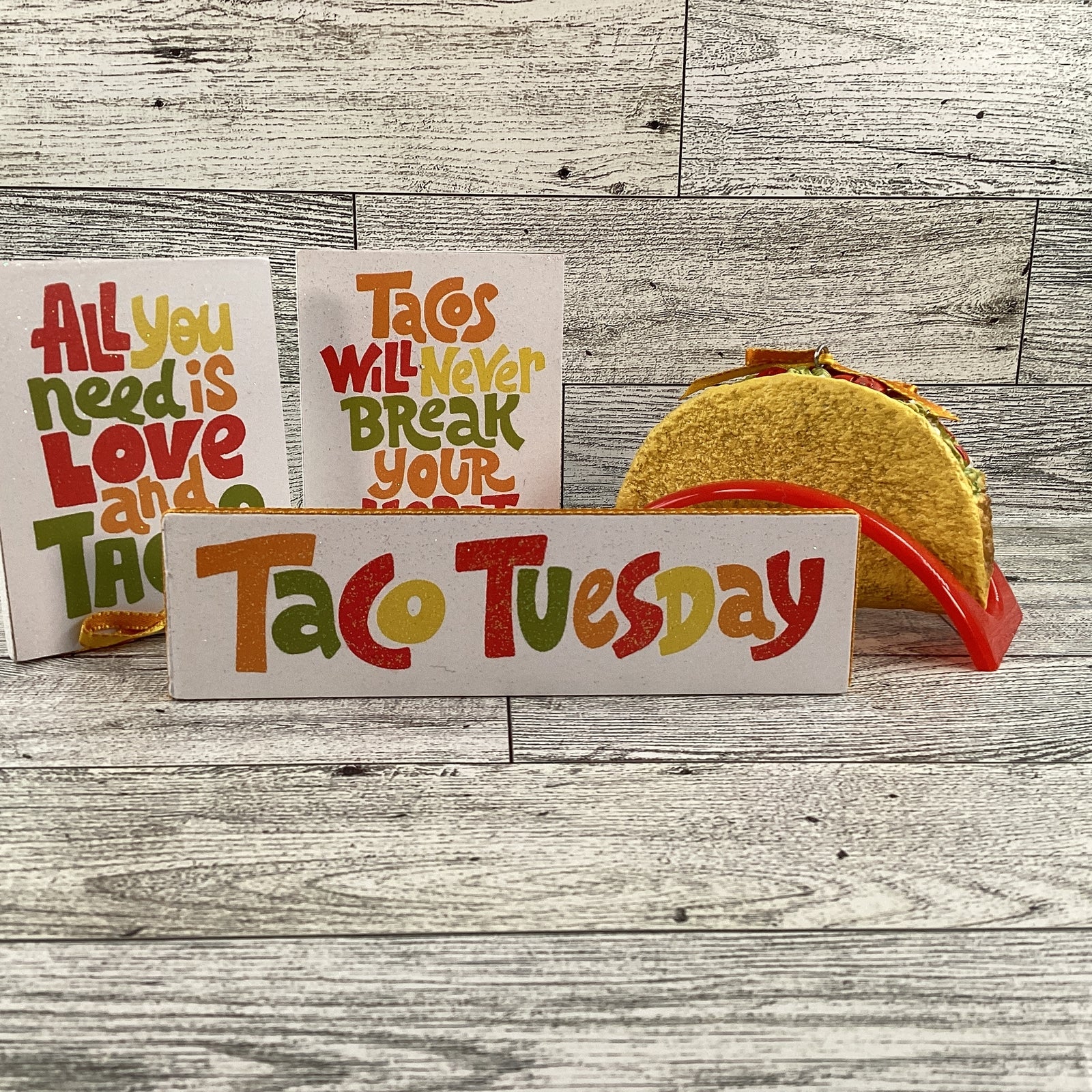 AGD Cinco De Mayo Decor - Taco Theme Tier Tray Decor 5pc Set