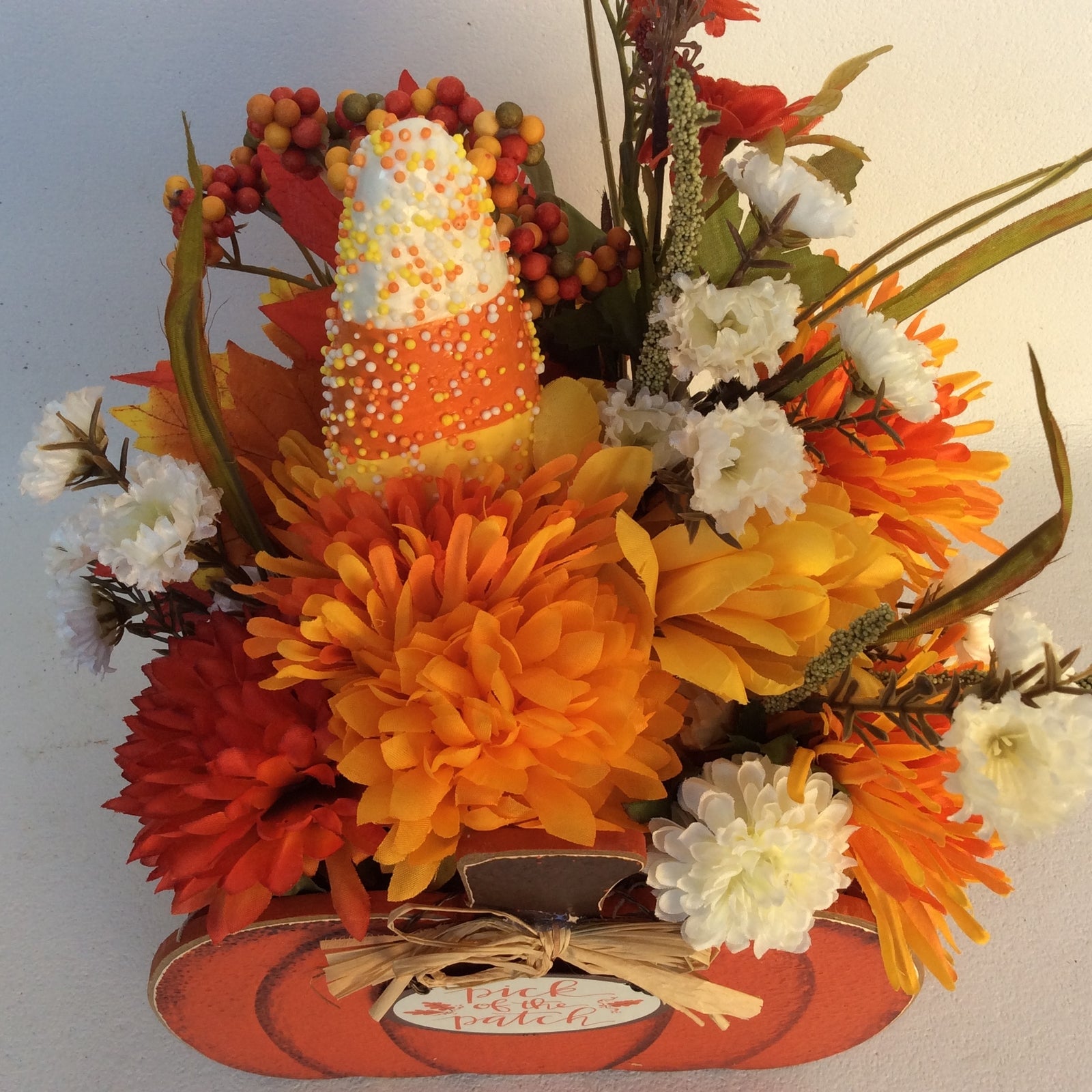 AGD Fall Decor - Pick of the Patch Pumpkin Artificial Floral Display