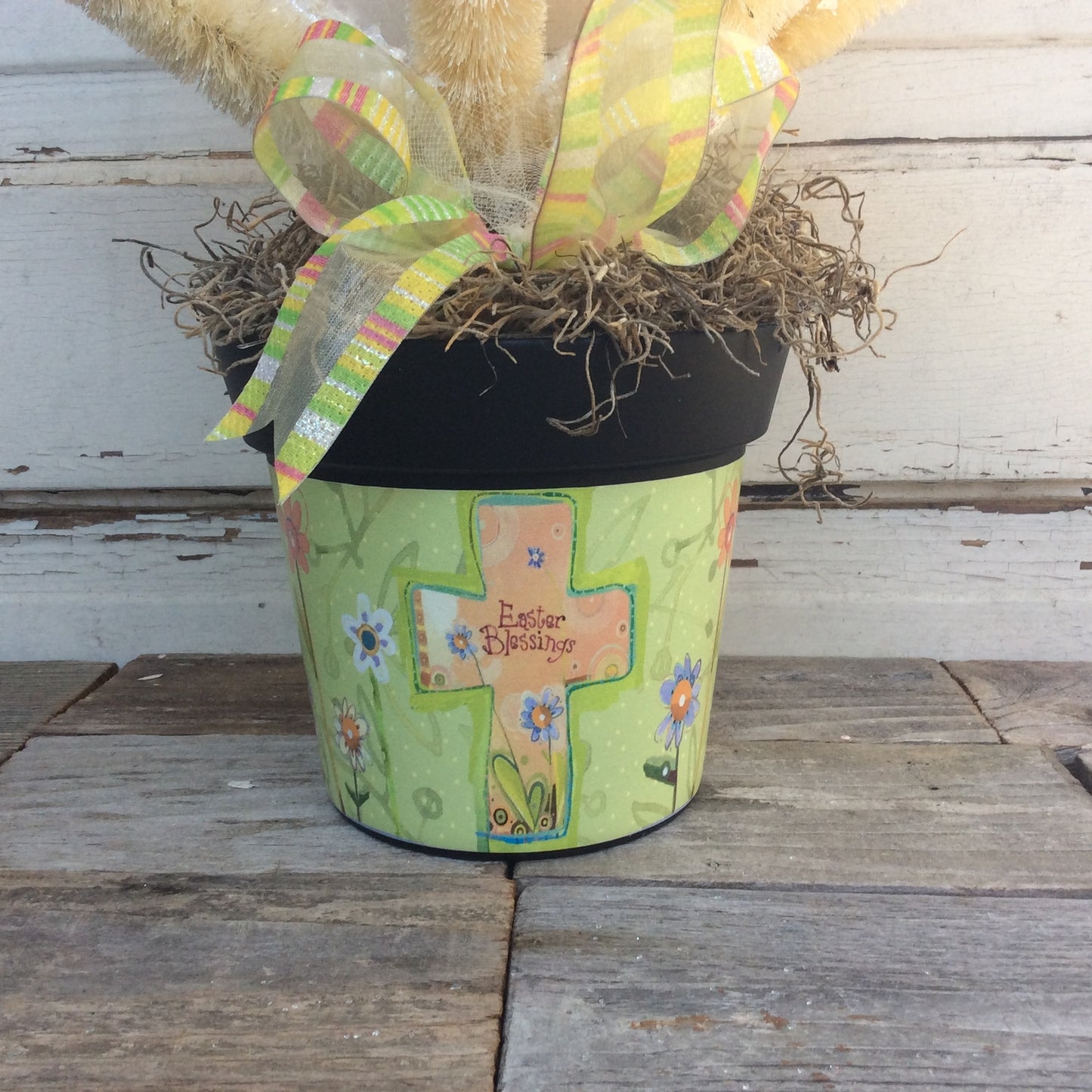 AGD Easter Decor –  Bristle Sisal Mica Glitter 24 inch Tabletop Tree