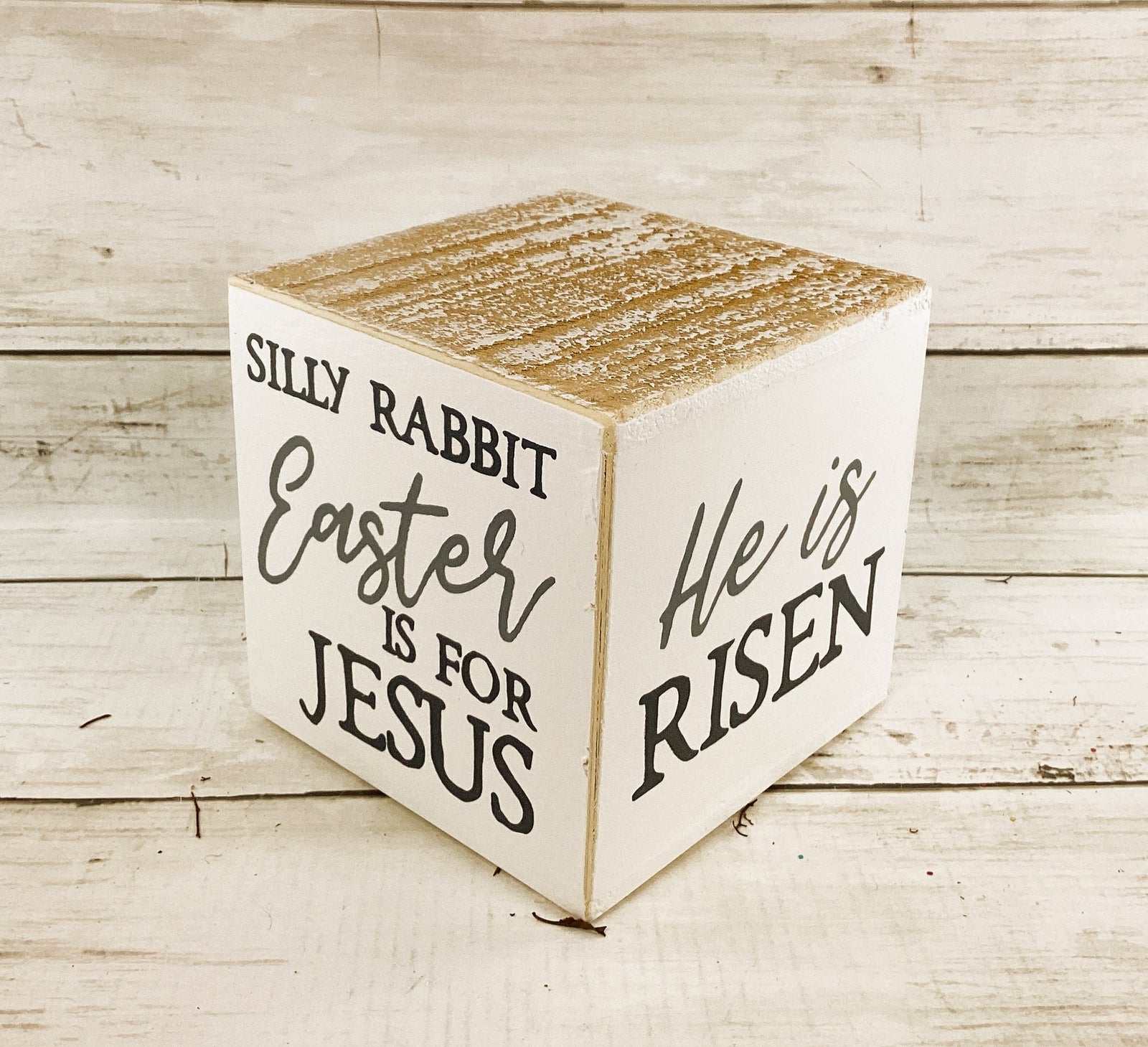 Easter Decor - Resurrection He Lives Risen Cross Grace Tomb 3pc Set