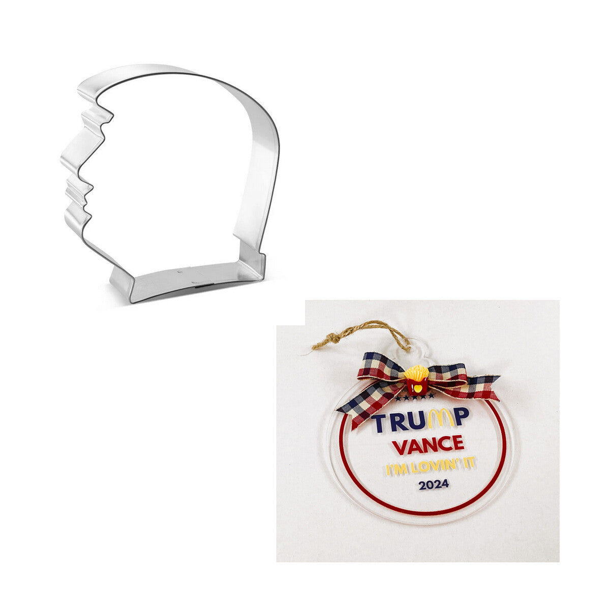 AGD Christmas Decor - Trump Fan Cookie Cutter & Ornament
