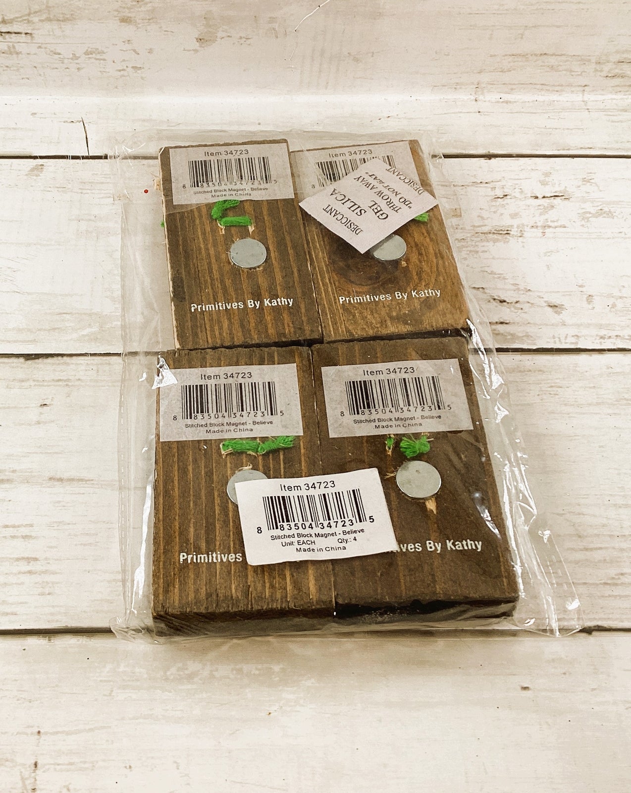 PBK Christmas Craft Supply - Wood Believe Snowman Magnets 4pc