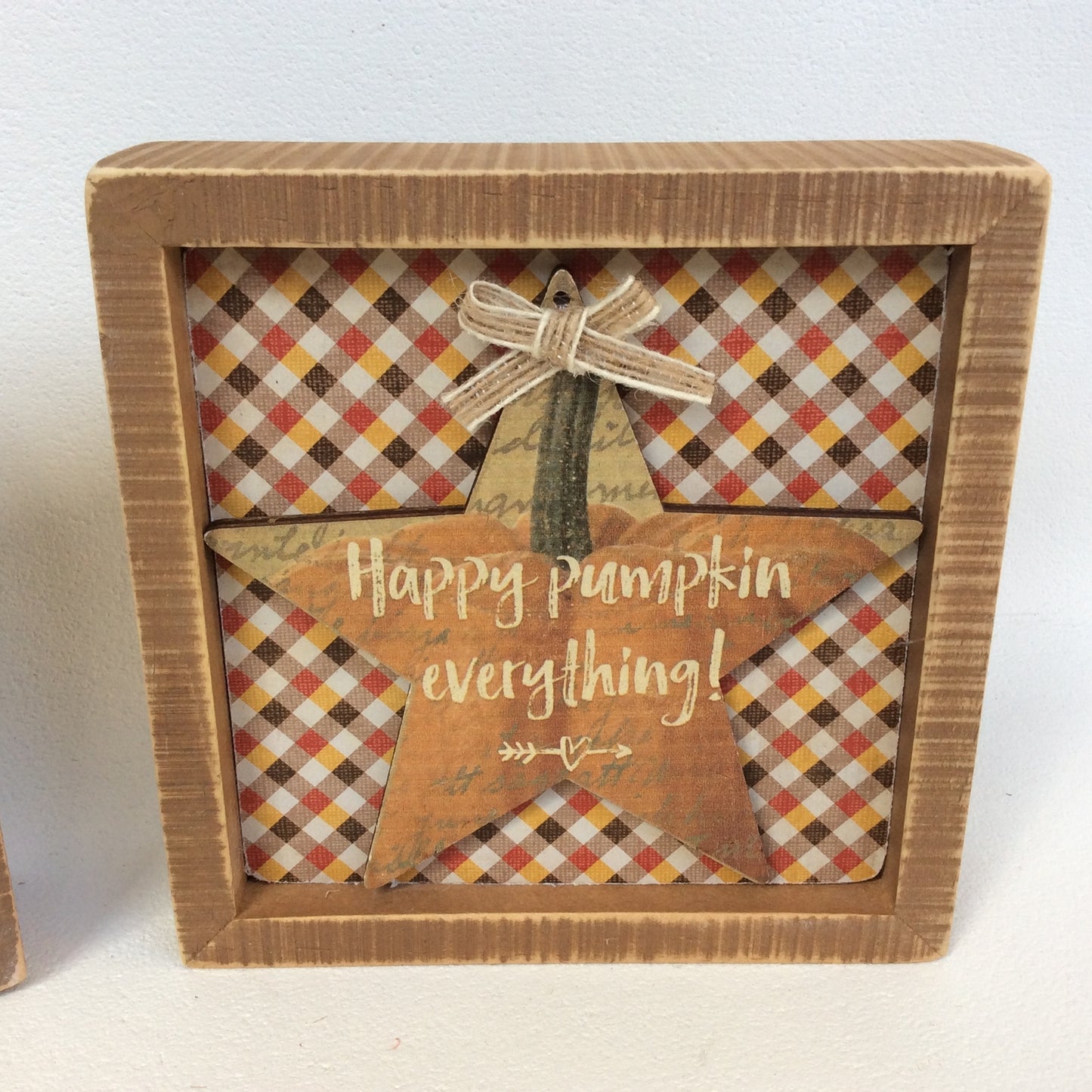 AGD Fall Decor - Pumpkin Spice Everything Nice Prim Inset Box Sign 2pc Set