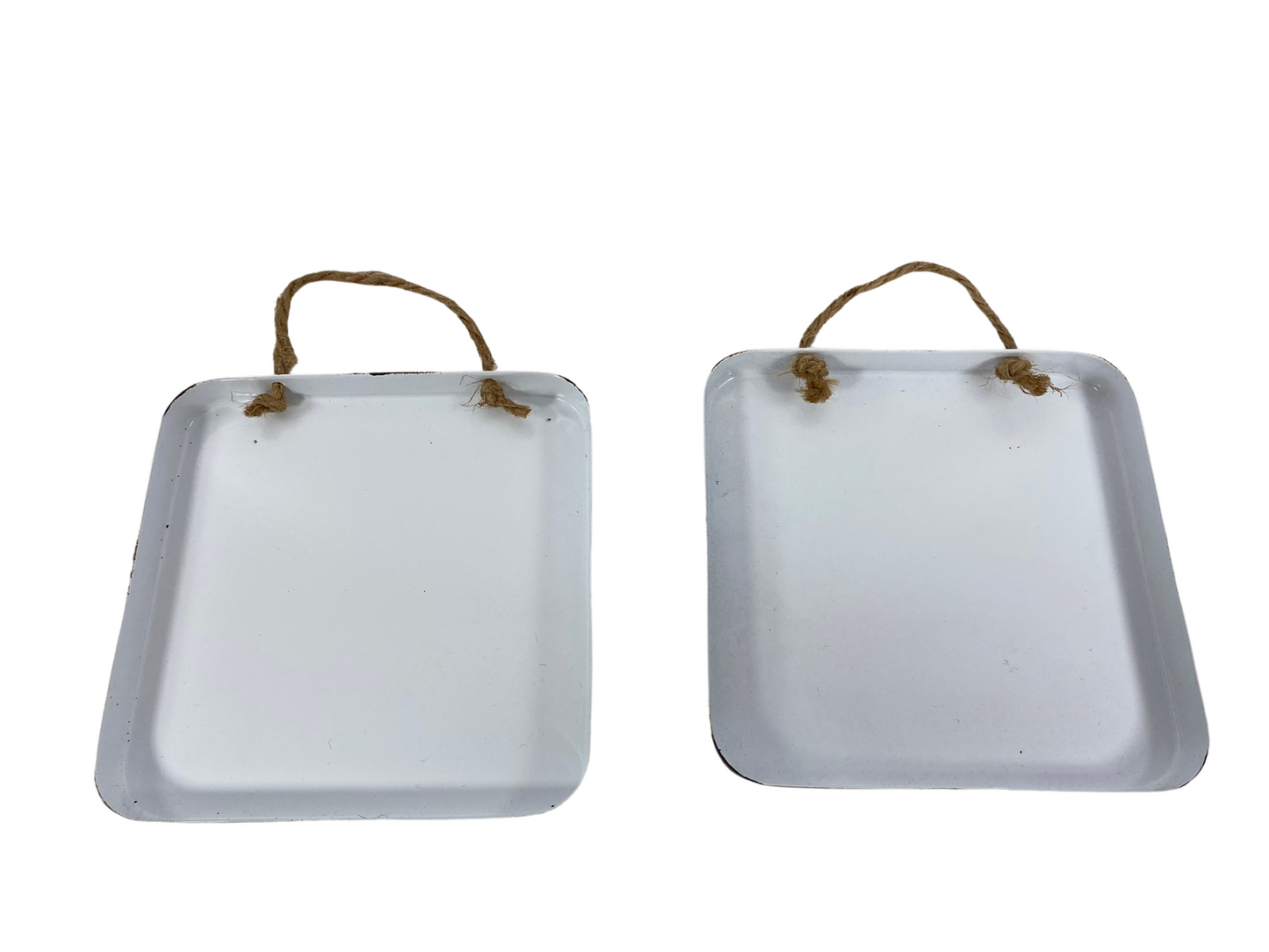 WM Fall Decor - Pumpkin Spice Autumn Leaves Small Metal Signs 2pc