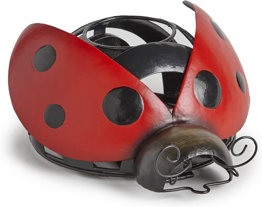 LS Summer Decor - Metal Tealight Ladybug Holder Decor