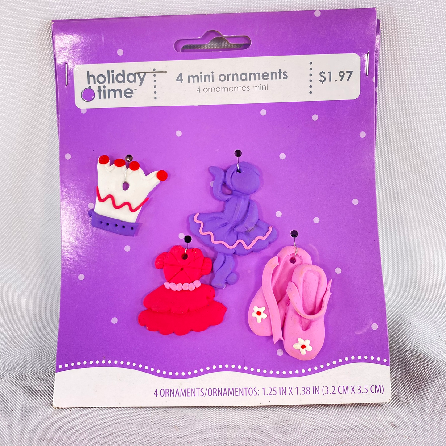WM Christmas Decor - Mini Ballerina Dance Ornaments 4 Sets