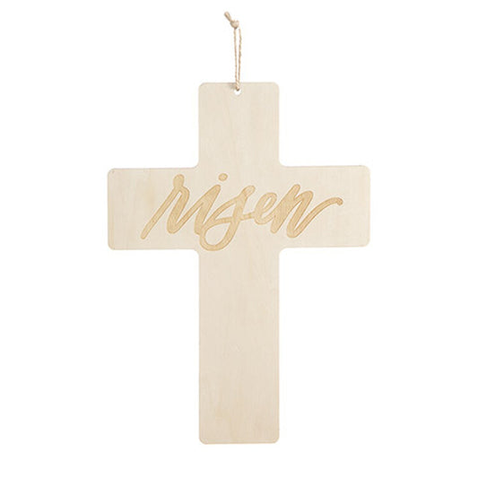 Darice Easter Decor - DIY Unfinished Wood Wall Cross