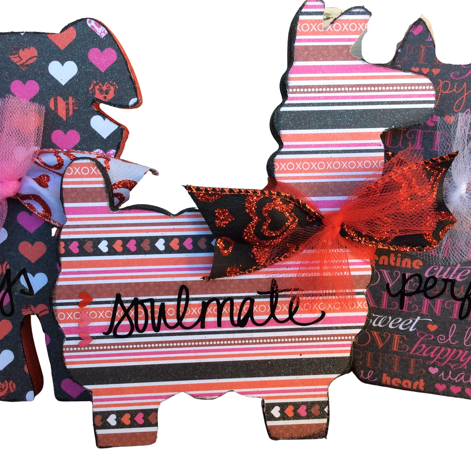 AGD Valentines Decor - Always Soulmate Perfect Llama Dog Cat 3pc