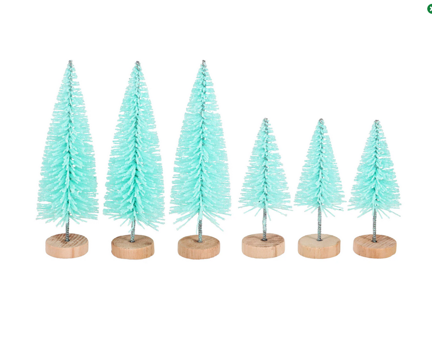 DT Easter Craft Supply - Miniature Pastel Bottlebrush Trees 3pks