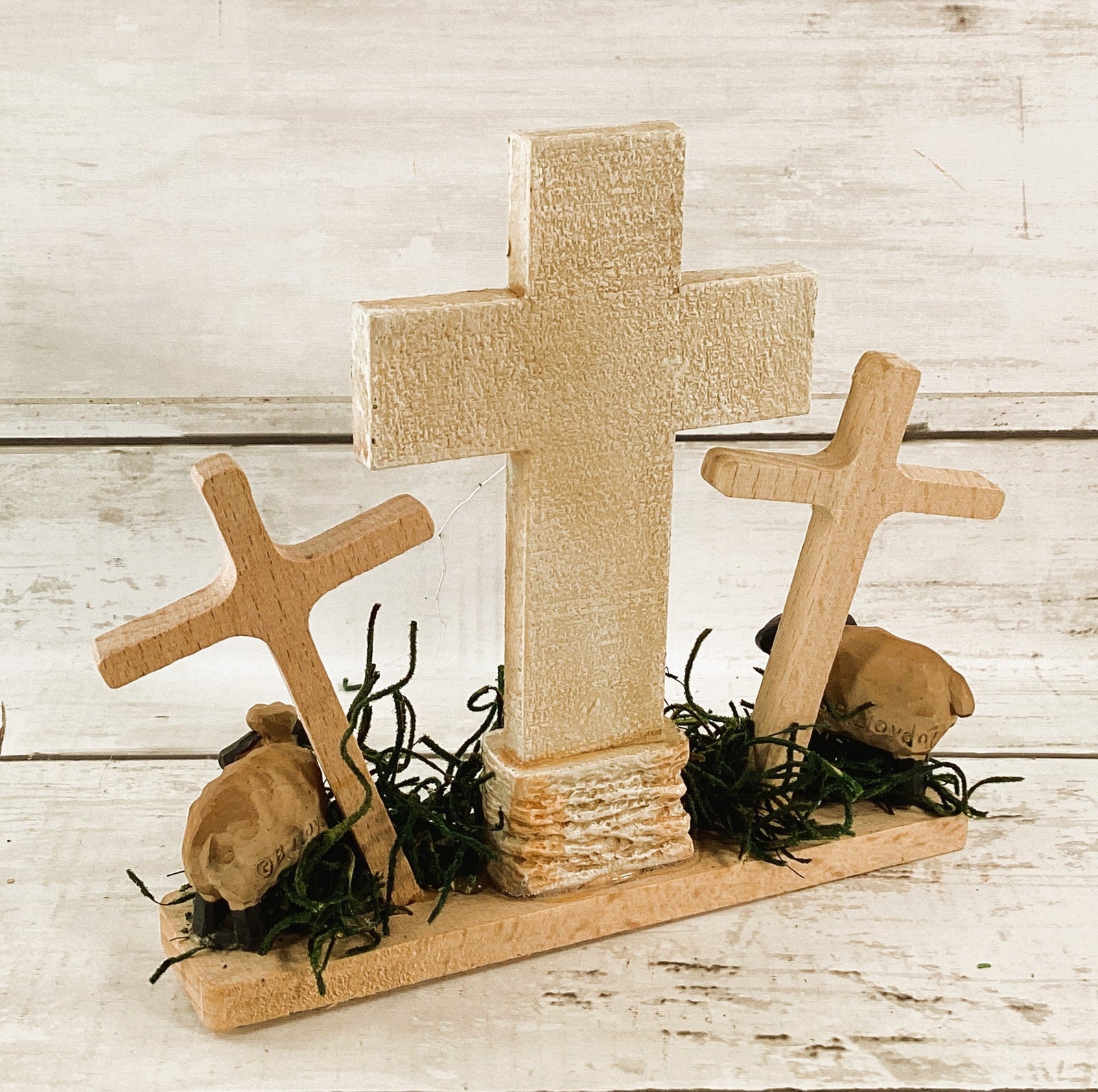 AGD Easter Decor -  FAITH Three Crosses Resurrection Display
