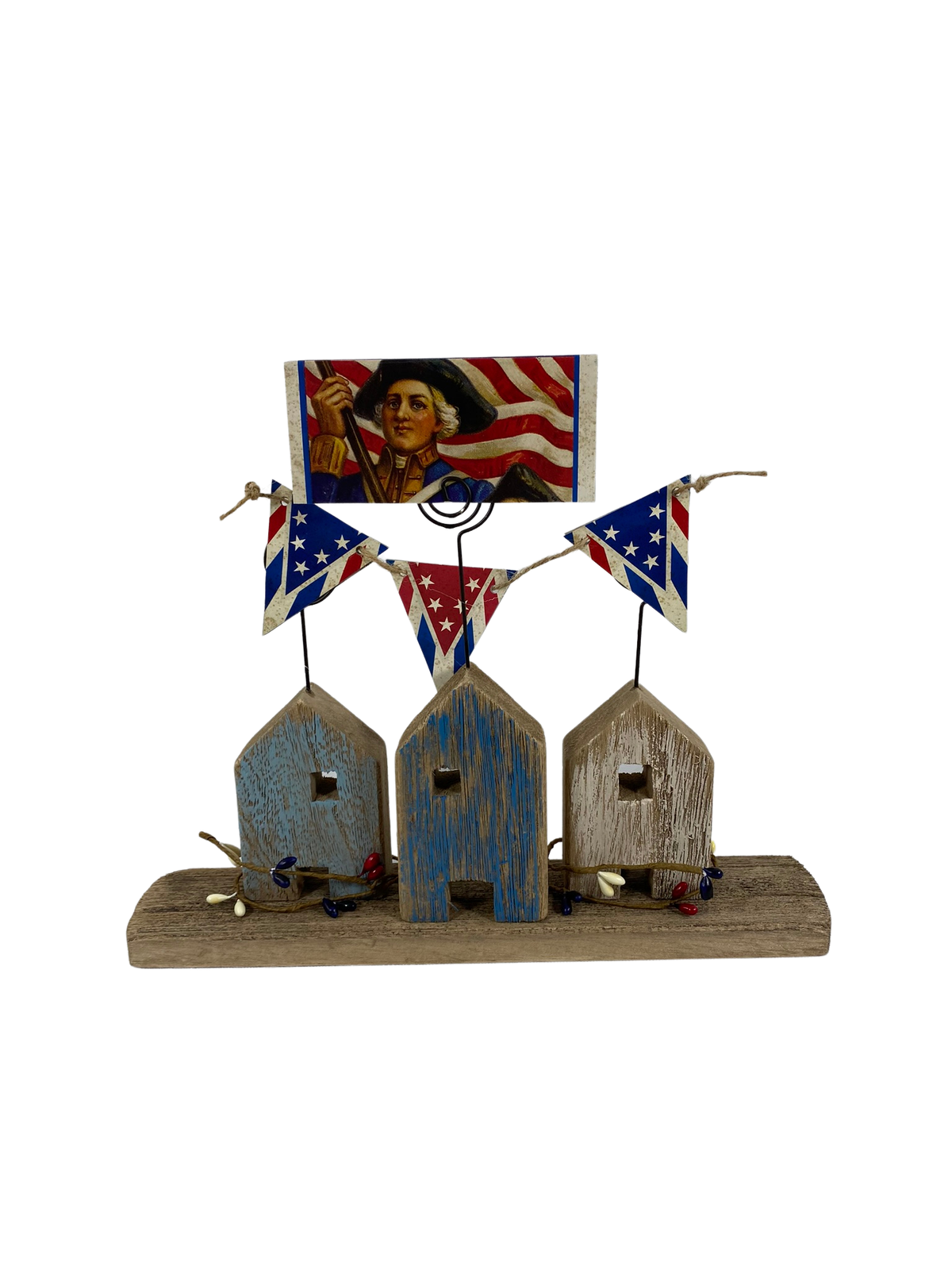 AGD Patriotic Decor - Prim Americana Wood Houses
