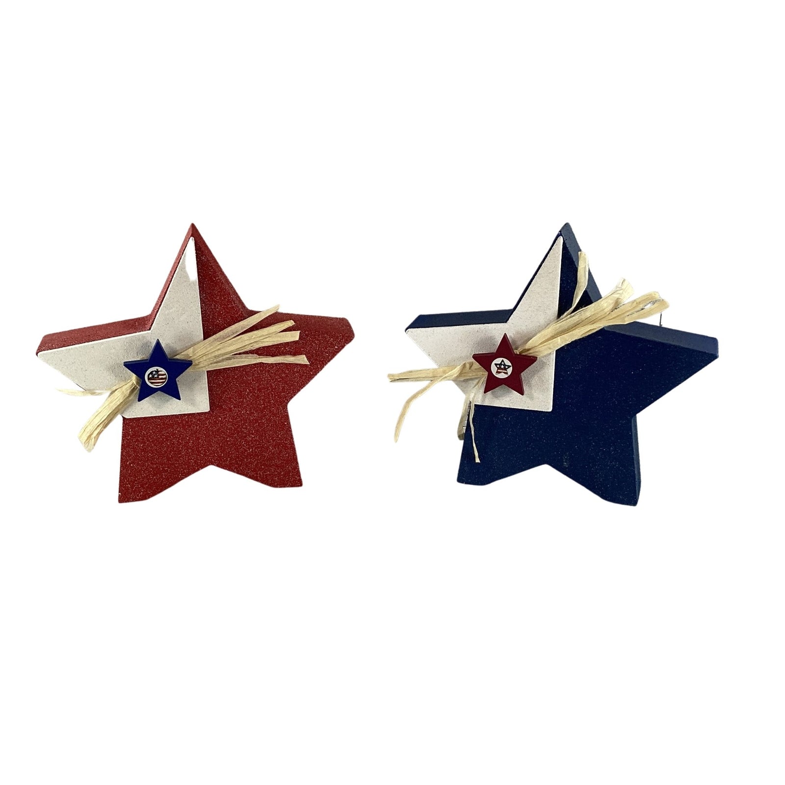 AGD Patriotic Decor - Duty Honor Country Beaded Reversible Sign  Stars 3pc