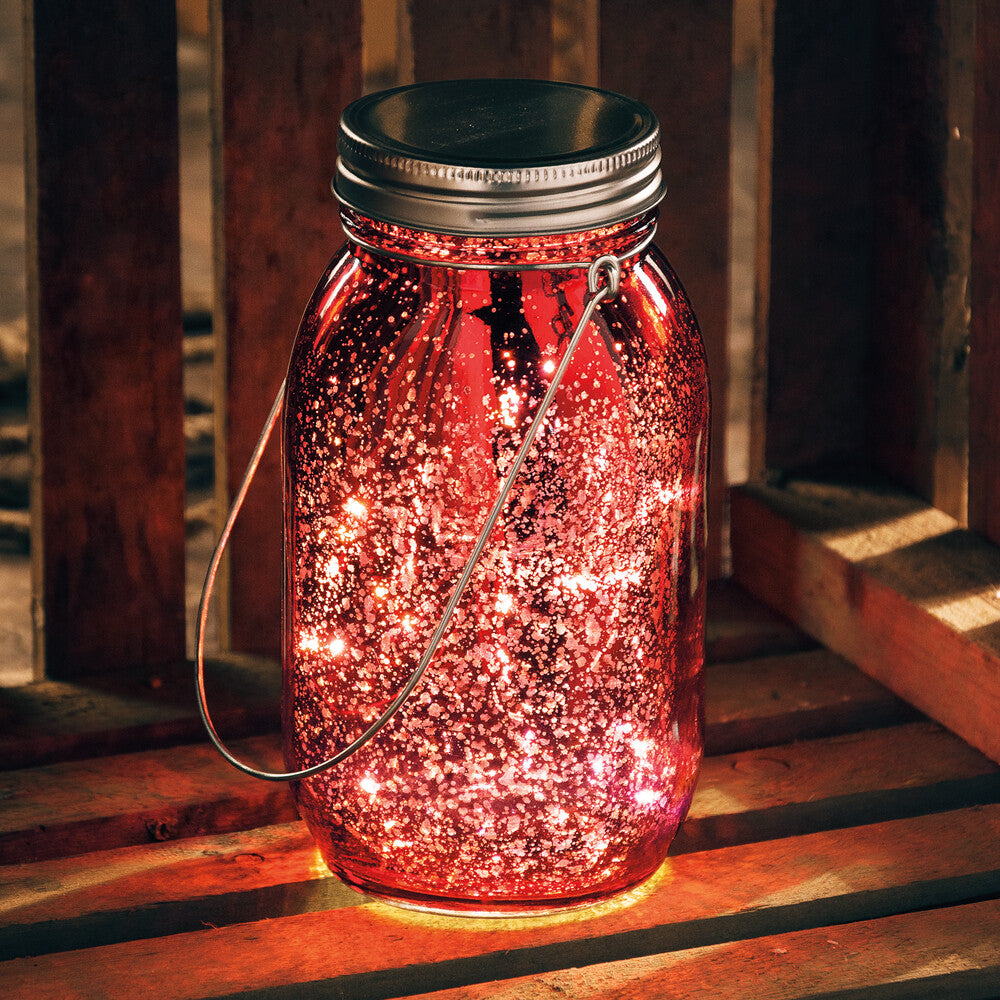 AGD Patriotic Decor - God Bless USA Lighted Mason Jar