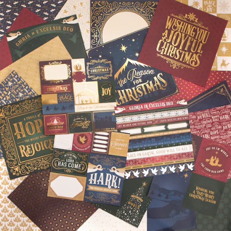 CS Christmas Craft Supply - Hope And Faith Nativity 12 x 12-inch Paper Pad