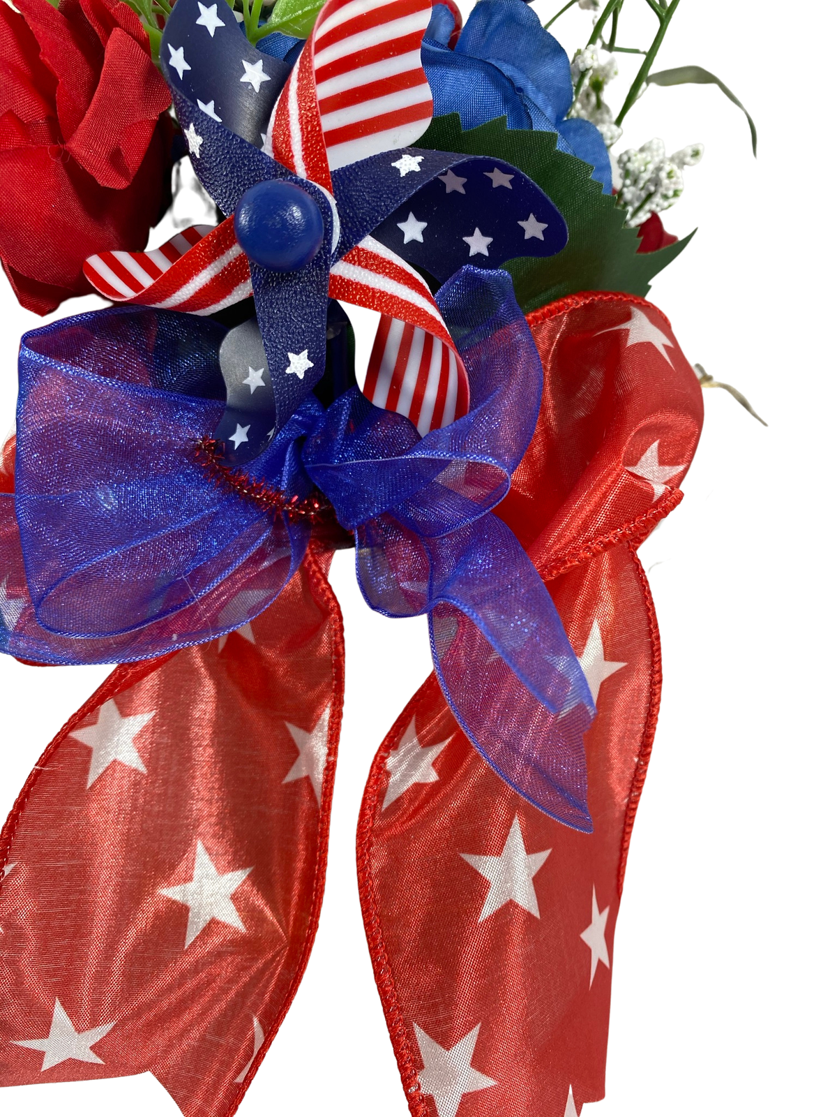 AGD Patriotic Decor - July 4th Gnome Floral Centerpiece
