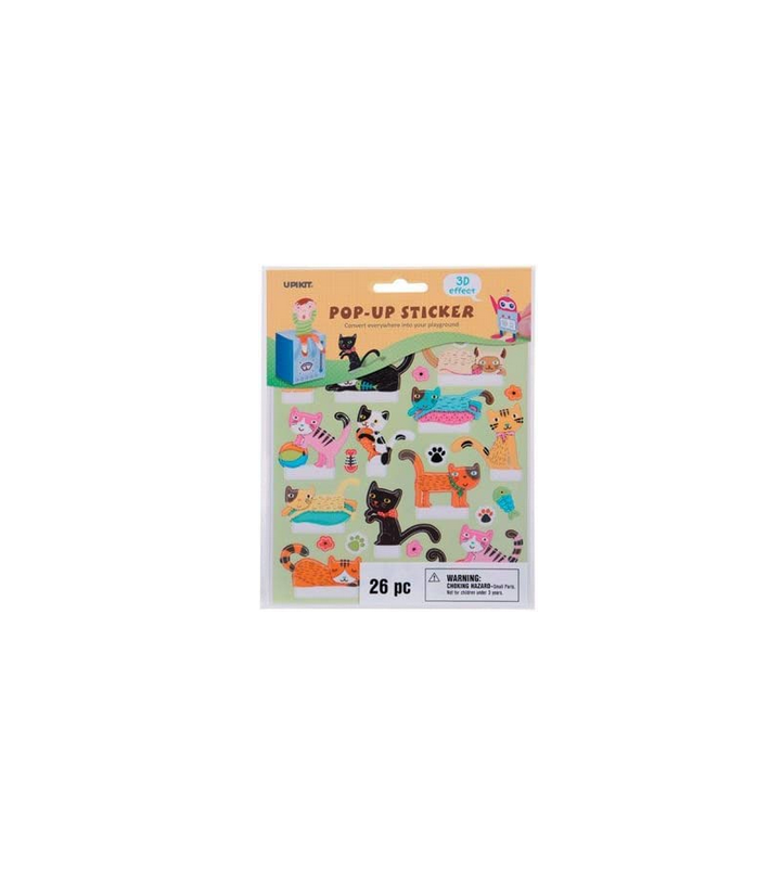 Darice Craft Supply - Cats Dog Pet Themed Pop Up 3-D Stickers 26pc.