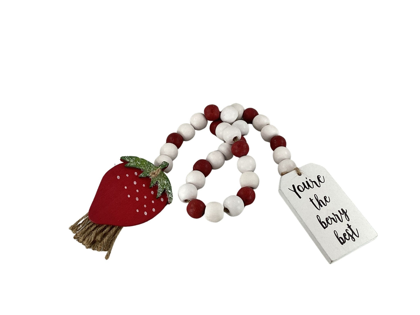 AGD Spring Decor - Summer Strawberry Theme Tier Tray Decor 4pc Set